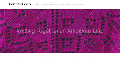 Desktop Screenshot of ambitiousknits.com