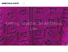 Tablet Screenshot of ambitiousknits.com